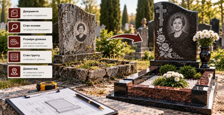 Як додати дату або напис на встановлений пам’ятник