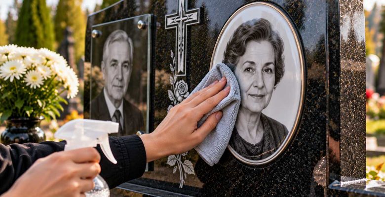 Догляд за фотокерамікою та фотосклом на пам’ятнику